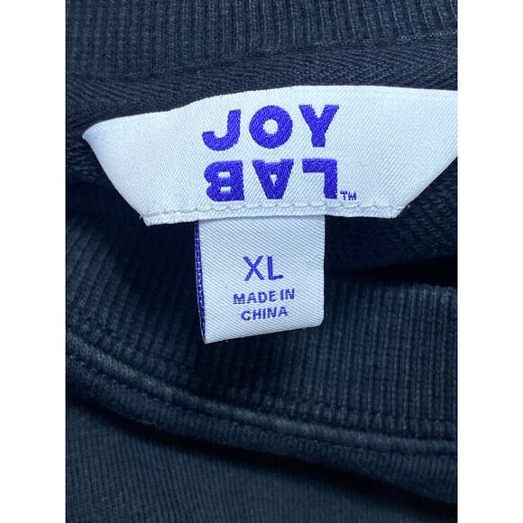 Joy Lab Women's Black Long Sleeve Boxy Crew Neck Yoga Sweatshirt Top Size XL - Picture 3 of 4
